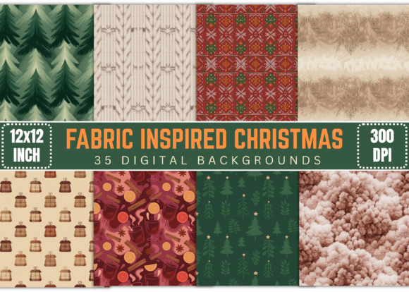 Download Fabric Inspired Christmas Texture - Fabric inspired Collection
